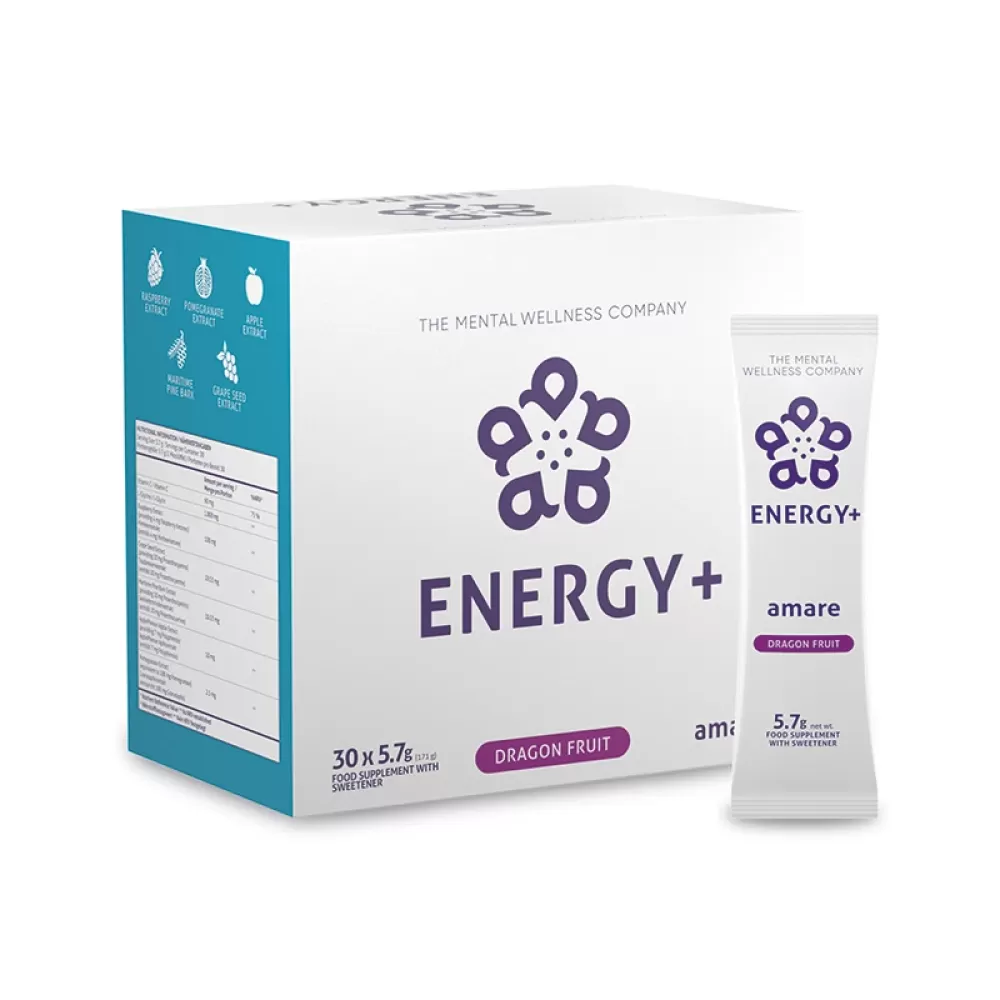 Amare Energy+ DragonFruit – Koffeinfreie Energie mit Vitamin C & Pflanzenextrakten
