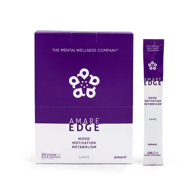 Amare EDGE™ Grape – Sugar-Free Nootropic Stick Packs for Focus & Motivation