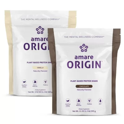 Amare Origin™ 2-Pack – Vegan Protein Shake Bundle (Vanilla & Chocolate)